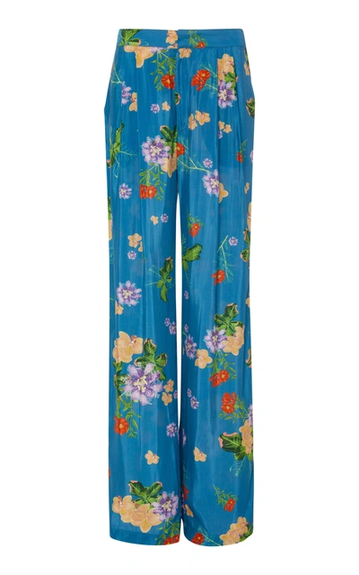 Verandah Floral-print Wide-leg Pants