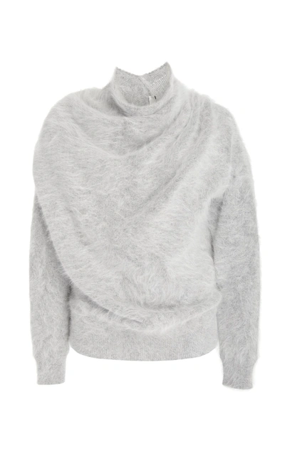 Yeon M'o Exclusive Naomi Angora-blend Sweater In Grey