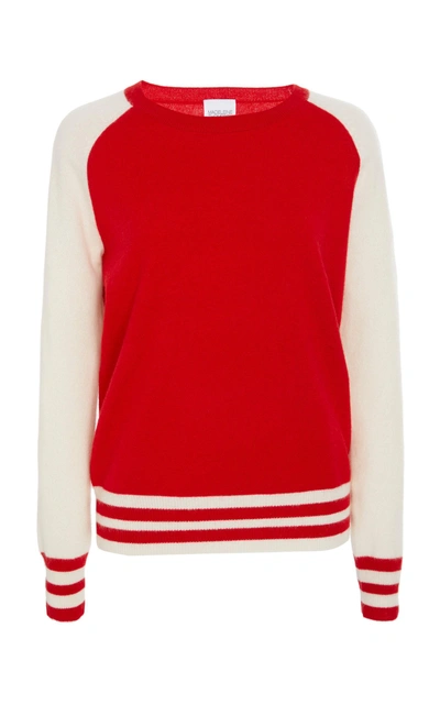 Madeleine Thompson Bariano Pullover Cashmere Sweater In Red