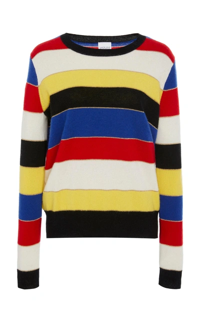 Madeleine Thompson Lucca Striped Cashmere Sweater In Multi
