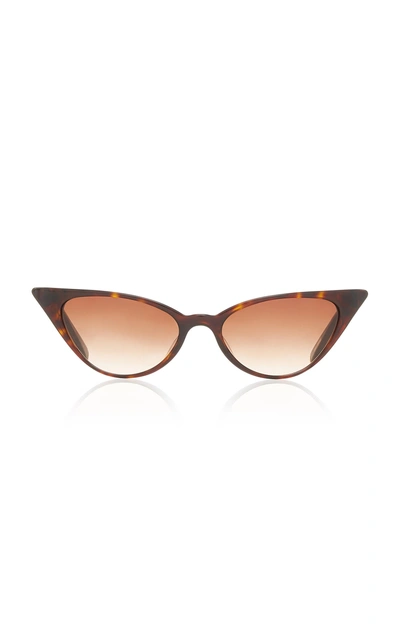 Kate Young Lita Cat-eye Sunglasses In Brown