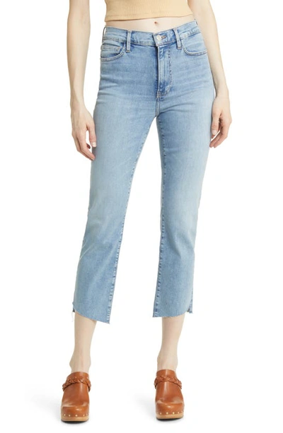 Frame Le High Waist Cascade Hem Ankle Straight Leg Jeans In Colourado