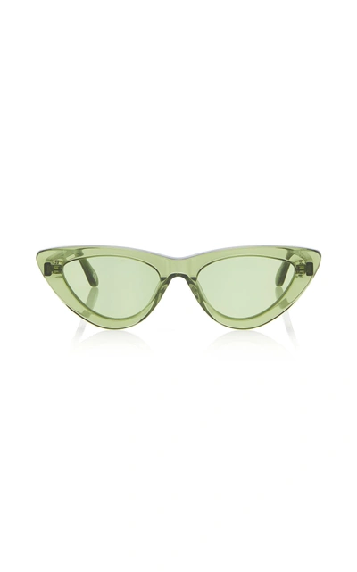 Chimi M'o Exclusive 006 See Through Sunglasses In Green