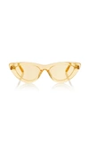 Chimi M'o Exclusive 006 See Through Sunglasses In Yellow