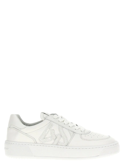 Stuart Weitzman Courtside Monogram Trainers In White