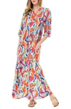 By Design Lauren Maxi Dress In Lava Leopard