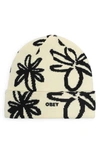 Obey Diana Floral Beanie In Unbleached Multi