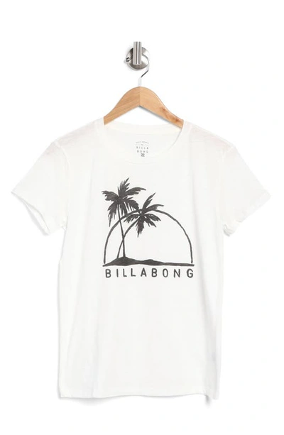Billabong Palm Horizon Graphic T-shirt In Salt Crystal