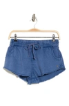 Roxy Scenic Route Cotton Shorts In Bijou Blue