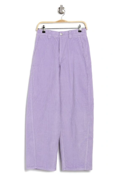 Obey Donna Big Corduroy Pants In Purple Rose