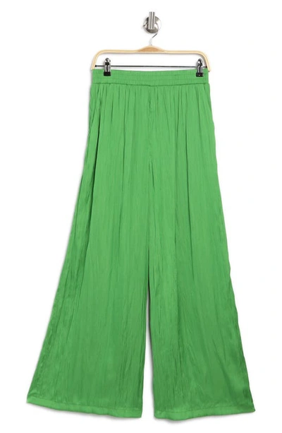 L Agence Lillian Pull-on Wide Leg Pants In Bright Green