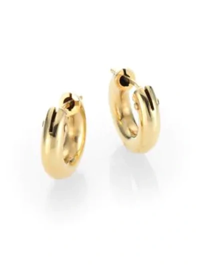 Roberto Coin Women's 18k Yellow Gold Huggie Hoop Earrings/0.5"