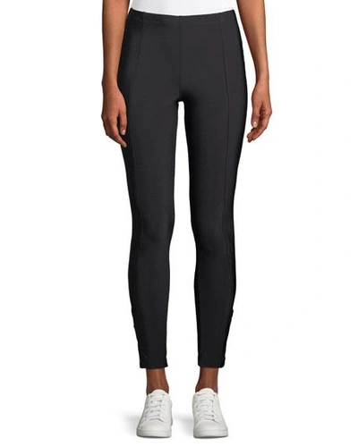 Anatomie Aida Leggings W/snap Cuffs In Black