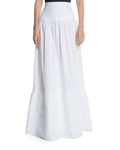 Calvin Klein 205w39nyc High-waist Cotton Maxi Prairie Skirt