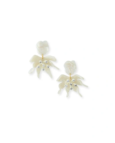 Lele Sadoughi Daffodil Statement Earrings In Emerald
