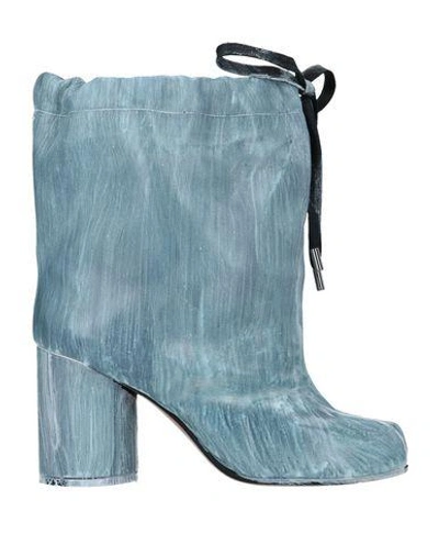 Maison Margiela Ankle Boot In Sky Blue