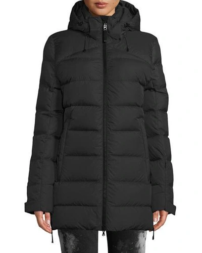 Bogner Cathy Down-filled Puffer Coat W/ Removable Hood In Black