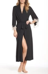 Natori Luxe Shangri-la Robe In Black