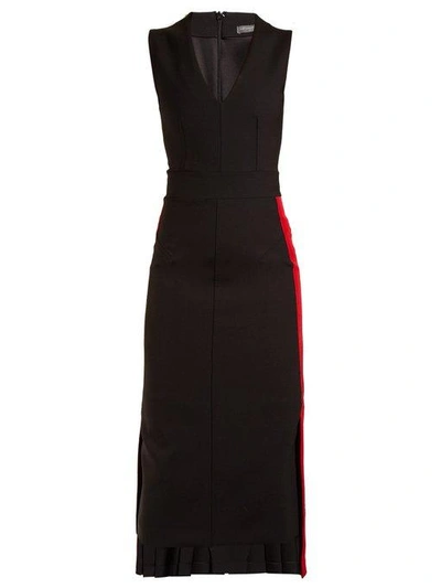 Alexander Mcqueen Sleeveless Midi Dress Dress In Black