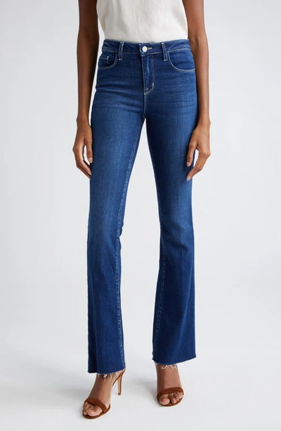 L Agence Ruth Raw Hem Straight Leg Jeans In Sutton