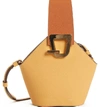 Danse Lente Mini Johnny Leather Bucket Bag - Brown In Sand/ Amber