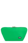 Kusshi Signature Makeup Bag In Kelly Green/ Light Navy