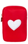 Bloc Bags Mini Heart Cosmetics Bag In Red