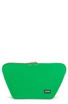 Kusshi Vacationer Makeup Bag In Kelly Green/ Light Navy