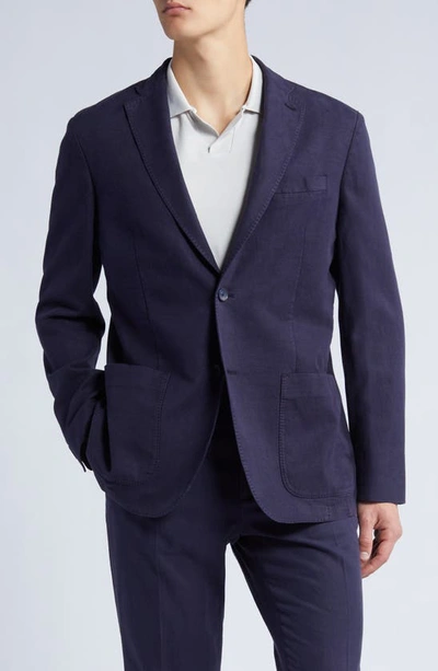 Nordstrom Lyocell & Cotton Sport Coat In Navy Blazer