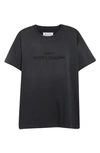 Maison Margiela Reverse Logo Cotton Jersey T-shirt In Black