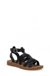 Yoki Kids' Brynn Gladiator Sandal In Black