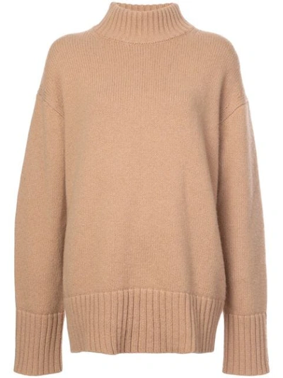 Proenza Schouler Wool And Cashmere-blend Sweater In Brown