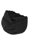 Gucci Rilly Brocade Silk Headband In Black