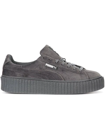 Fenty X Puma Velvet Creepers In Grey