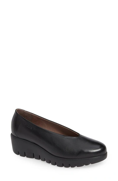 Wonders Extralite Wedge Pump In Black