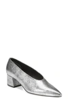 Vince Women's Rafe Metallic Leather Pointed Toe Pumps In Silver