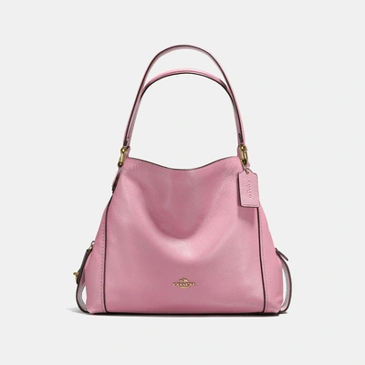 Coach Edie Shoulder Bag 31 In Pink In Rose/light Gold