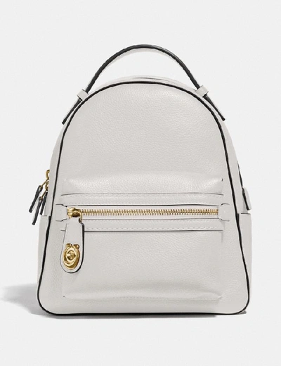Coach Campus Backpack In Color<lsn_delimiter>gold/chalk