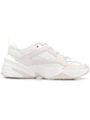 Nike M2k Tekno Leather And Neoprene Sneakers In Phantom/summit White