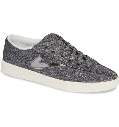 Tretorn Women's Nylite Plus Glitter Lace Up Sneakers In Pewter/ Pewter