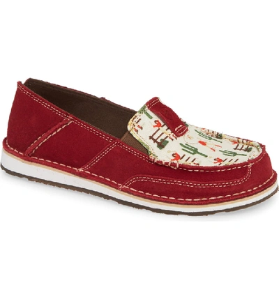 Ariat Cruiser Slip-on Loafer In Cranberry Vintage Leather