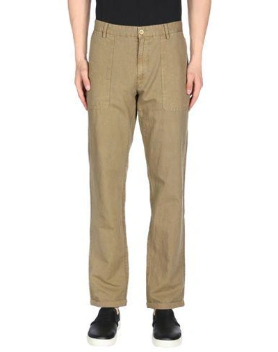 Gant Rugger Casual Pants In Military Green