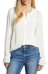 Lucky Brand Lace Detail Top In Lucky White