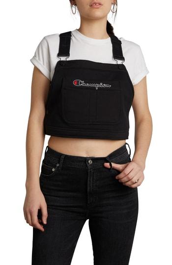 champion superfleece overall crop top