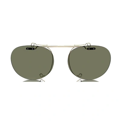Oliver Peoples Ov5004c - Riley-r Flip-up Clip 53119a Sunglasses In Oro