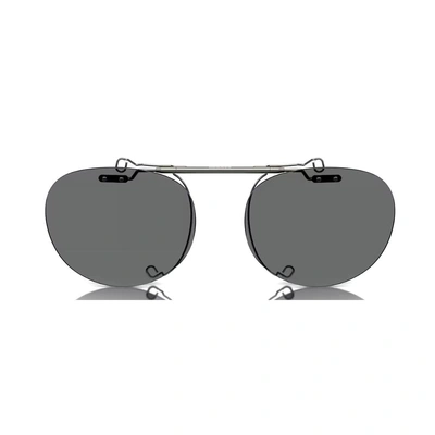 Oliver Peoples Ov5004c - Riley-r Flip-up Clip 524481 Sunglasses In Argento