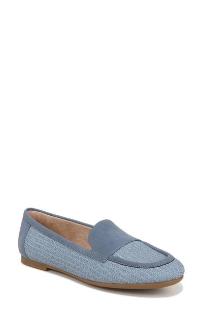 Soul Naturalizer Bebe Loafer In Chambray Blue Woven Faux Leather