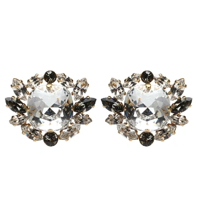 Dolce & Gabbana Crystal Clip-on Earrings In Gold