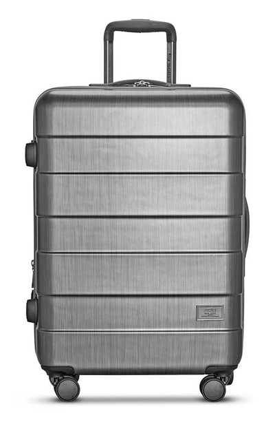 Solo New York Re:serve Check-in Spinner Luggage In Gray