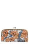 Hobo Large Cora Leather Frame Clutch In Orange Blossom